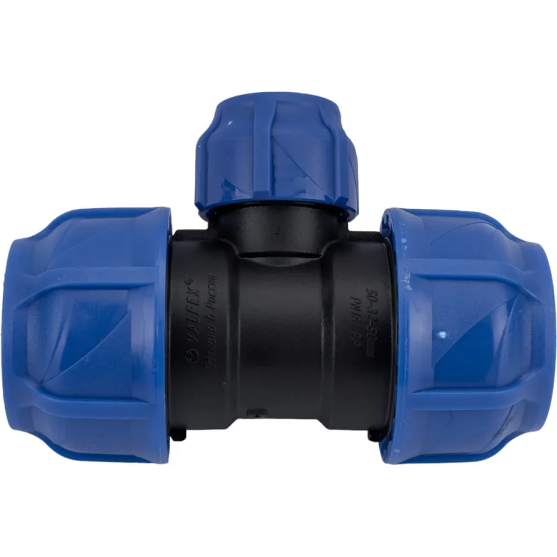 Компрессионный переходной тройник VALFEX ПНД, 50-32-50 1210012503250