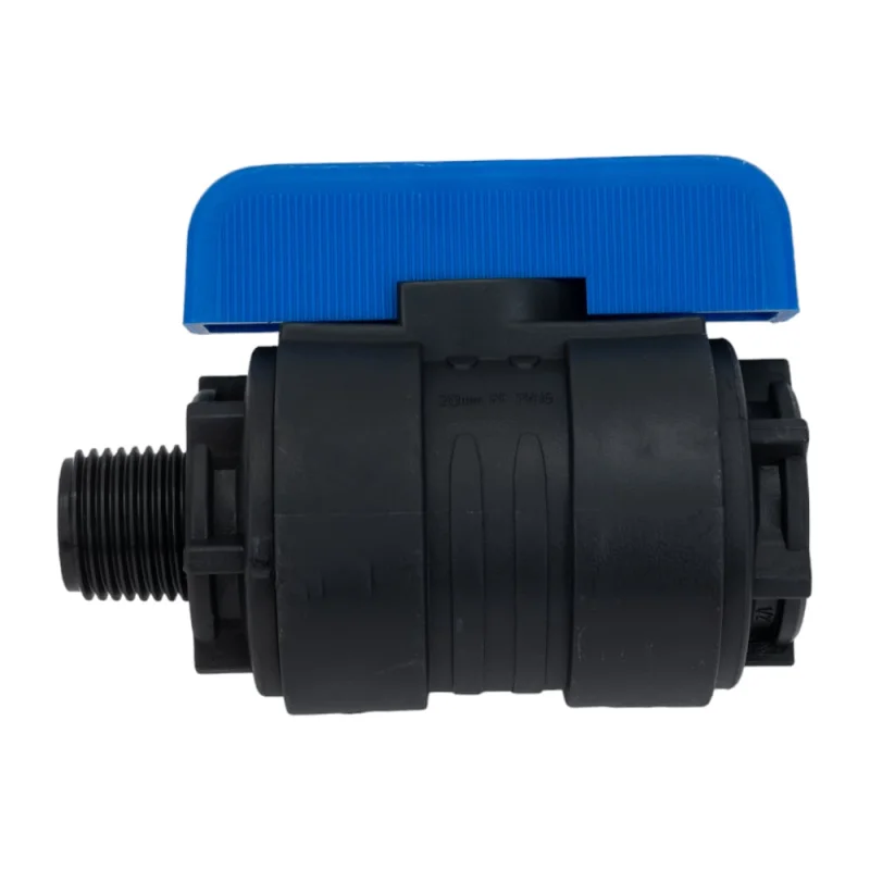 Компрессионный шаровой кран VALFEX ПНД НР/ВН резьба разборный 1/2"-1/2"Ду16 1210016012012