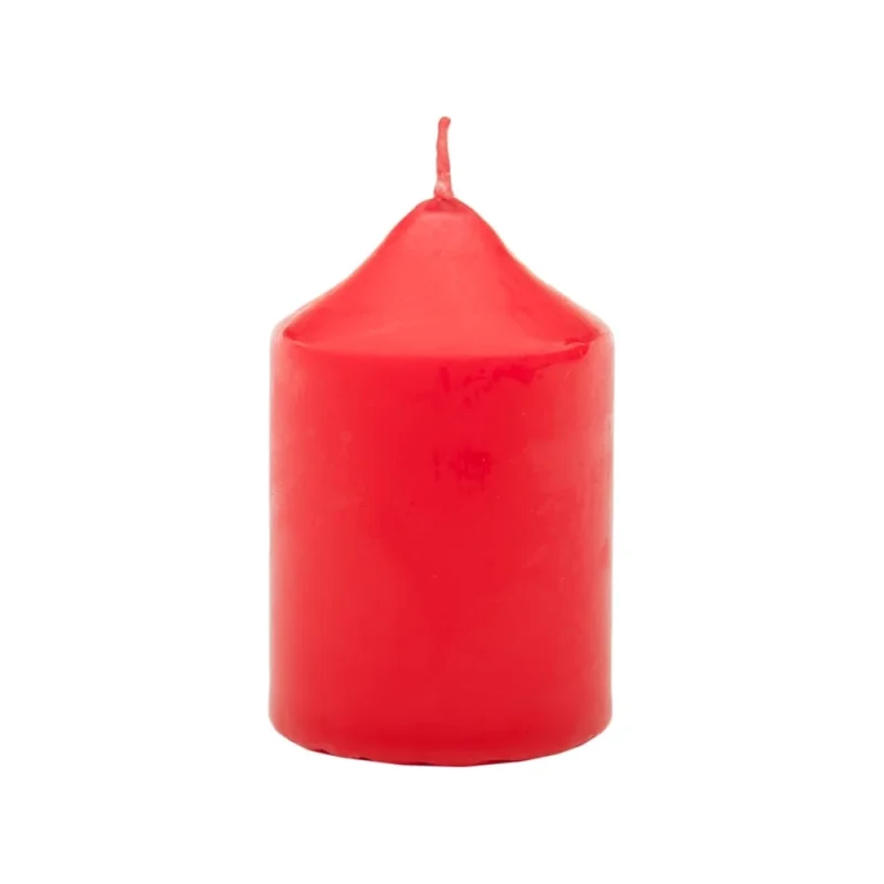 Свеча Антей Candle бочонок 40x60 мм, цвет: красный 5070933