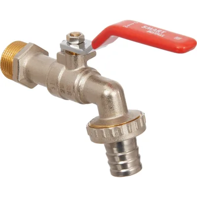 Кран шаровой водоразборный Smart Install латунный 3/4x1, упак. 7 шт. 57212S