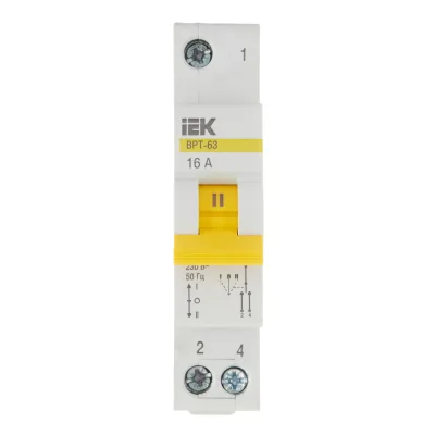 Выключатель-разъединитель IEK Karat ВРТ-63 1P 16А 230 В на DIN-рейку (MPR10-1-016)
