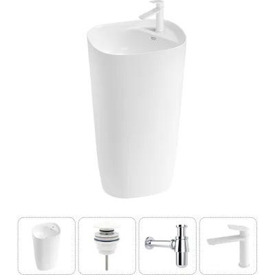 Комплект Wellsee 4 в 1 Lavinia Boho Bathroom Sink напольная раковина 50x45x89 см 3331 20215535R