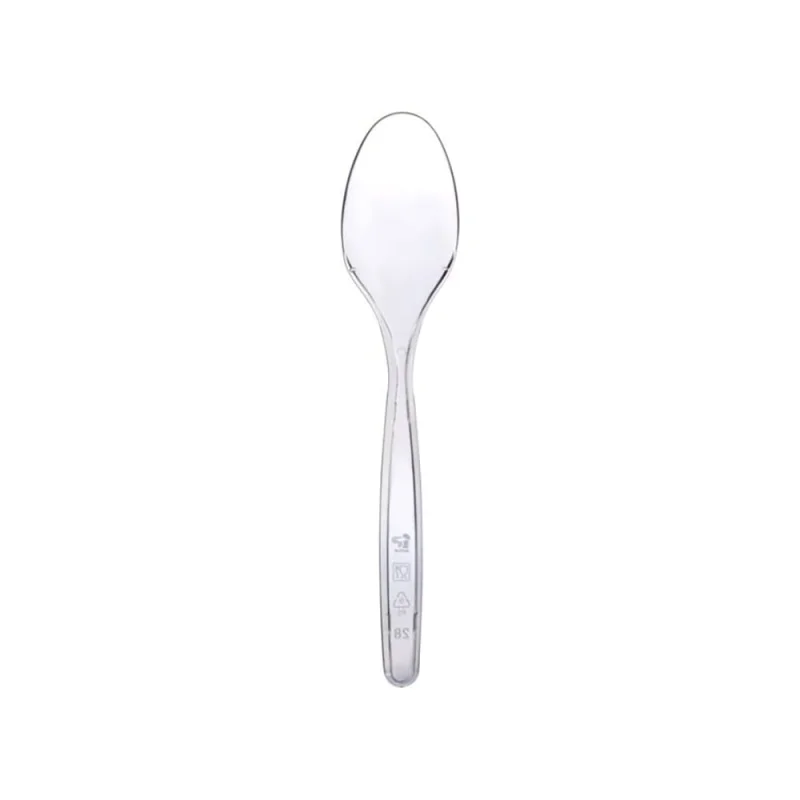 Одноразовые столовые ложки OfficeClean, прозрачные, 18см, 48 шт 306572