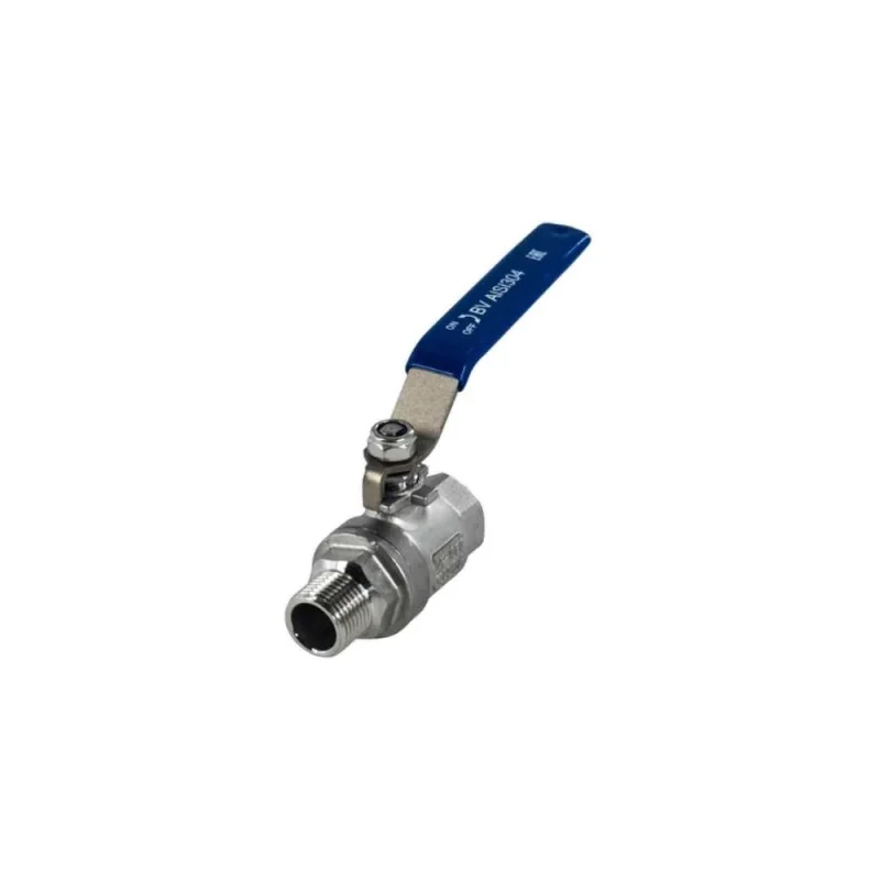 Кран шаровый муфтовый двусоставной NEWKEY (2PC) ВР/НР, нержавеющий AISI304 DN25 (1"), (CF8), PN64 NK-BMFL25/4