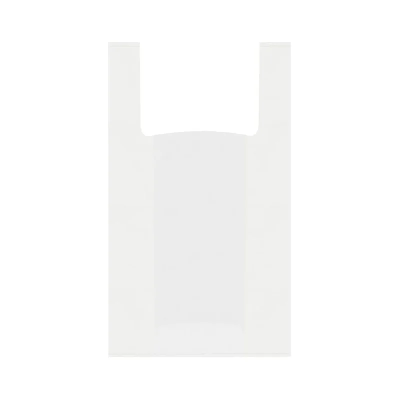 Пакет-майка OfficeClean ПНД, 28+14х50 см, 12 мкм, белый 317610