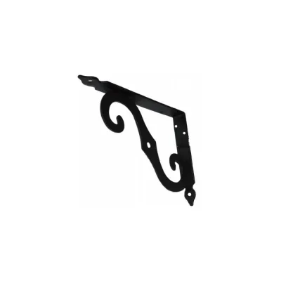 Фигурный кронштейн для полок MFK-TORG 250х200мм 2.5мм черный SB-44 К-35