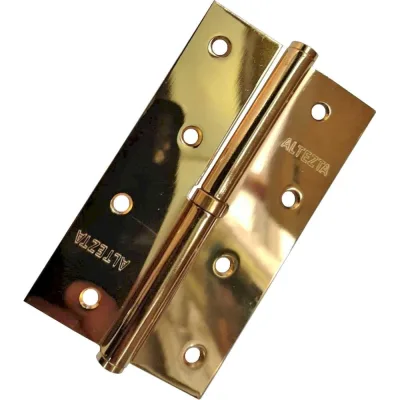 Петля накладная Левша ALTEZTA 1007П 120х75х2,5 с подшипником, золото, правая У1-7630.Зп