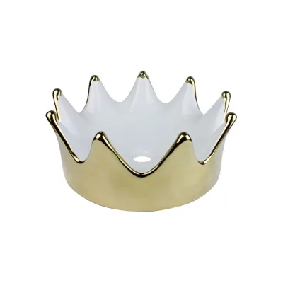 Раковина-чаша BRONZE DE LUXE Queen 400х400х165 мм, золотая (белая внутри) 4042WG