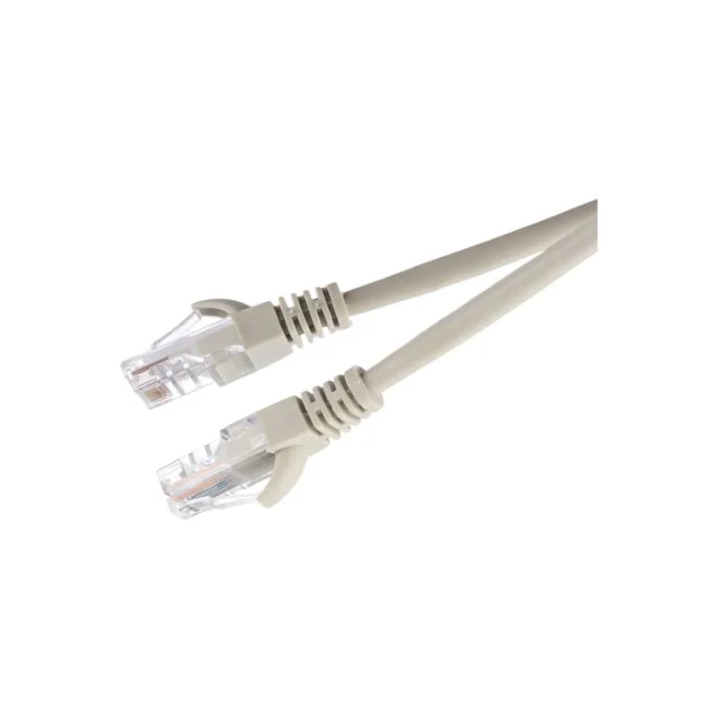 Патч-корд GoPower 1 RJ-45 (m)-RJ-45 (m) 2.0м кат.5е ПВХ 26AWG CCA серый в пакете 00-00029035