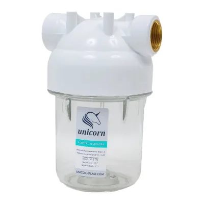 Магистральный фильтр Unicorn 3/4'' для хол. воды прозр. 5" ksbp5 KSBP5 3/4