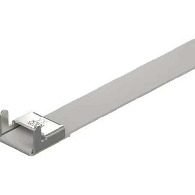 Монтажная лента OBO Bettermann SBF 15-1000 FSK с фиксатором, серая, 25 шт. в упаковке 6490328