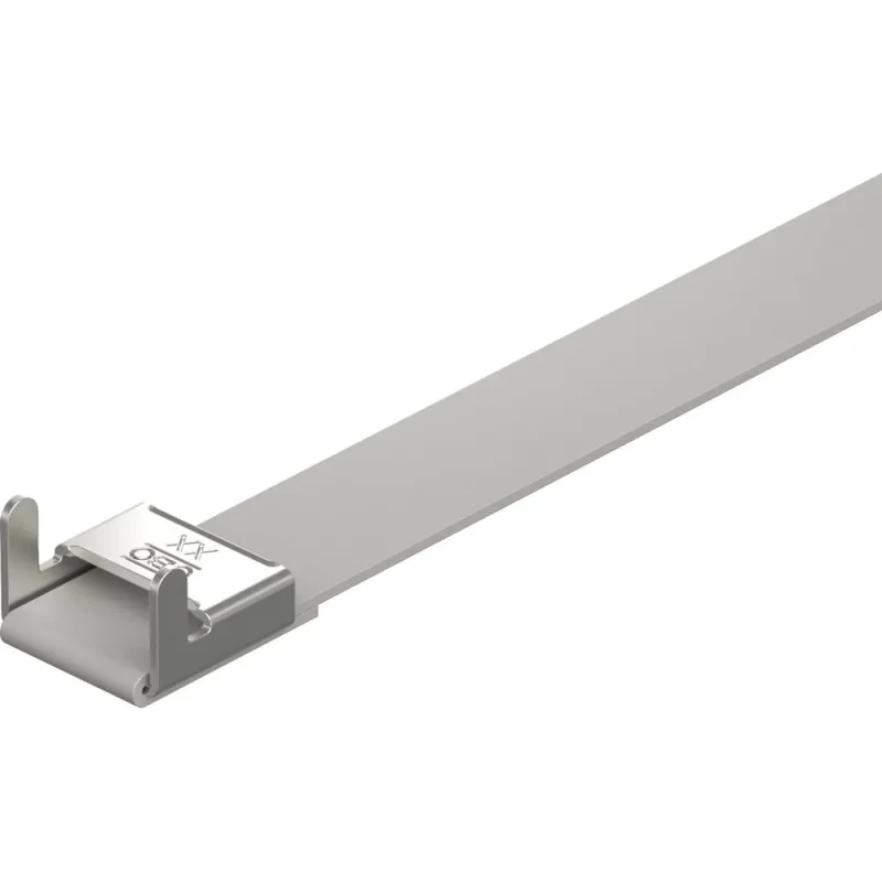 Монтажная лента OBO Bettermann SBF 15-1000 FSK с фиксатором, серая, 25 шт. в упаковке 6490328