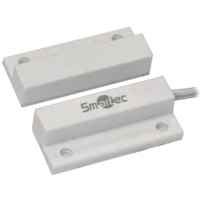 Магнитоконтактный датчик Smartec ST-DM111NC-WT НЗ, белый, накладной для деревянных дверей smkd0510