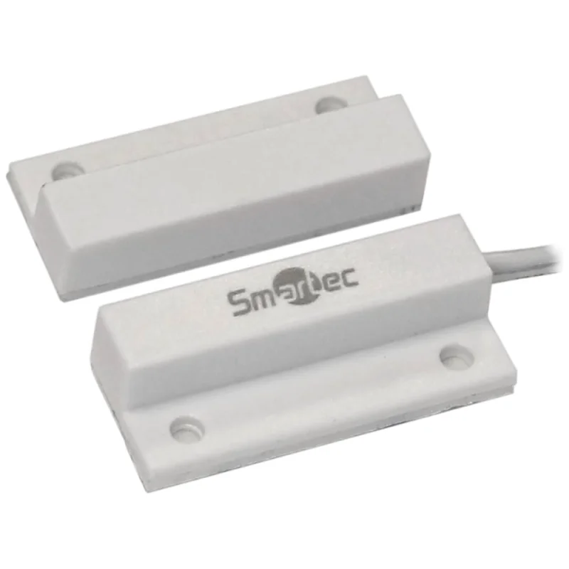 Магнитоконтактный датчик Smartec ST-DM111NC-WT НЗ, белый, накладной для деревянных дверей smkd0510