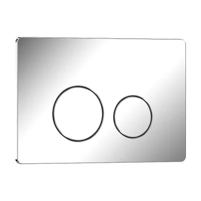 Клавиша смыва Iberica Blanca INOX-O 246x165 мм, хром глянцевый, нержавеющая сталь IB.B081.003.001