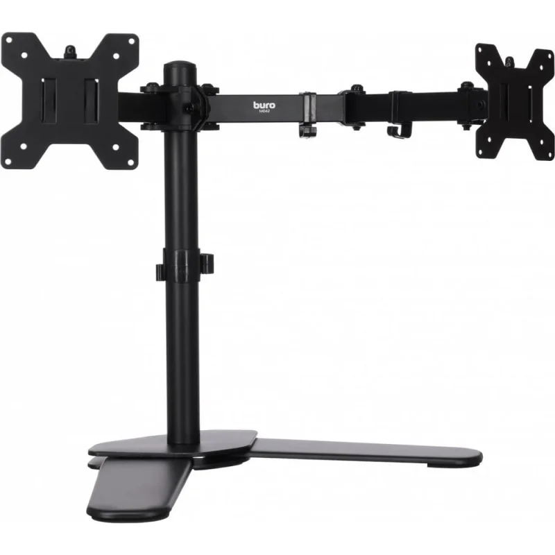 Кронштейн для мониторов BURO ЖК M042 черный 17"-27" максимальный вес 8 кг, настольный поворот и наклон 1174945