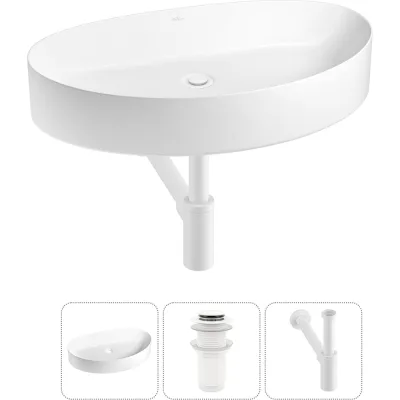 Набор Wellsee 3 в 1 Belle Spa 2.0 накладная раковина 64x40 см 20212612R