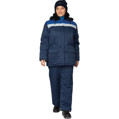 Костюм женский утепленный Прабо Стандарт СОП синий/василек, р-р 44-46, рост 158-164 17135