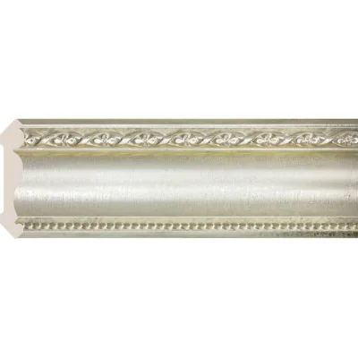 Карниз Cosca Decor 155-937 интерьерный багет, 70 мм, платина СПБ016637