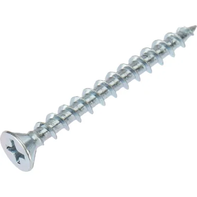 Оконный саморез KRANZ острый 4,1x40 белый цинк 500 шт. KR-01-3721-005