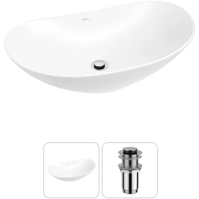 , Акционный набор 2 в 1 Carefree Dove накладная раковина 60x36 см (состоит из 33290 Wellsee 20212281R