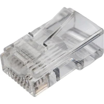 Коннектор RJ-45 TWT 8P8C UTP категория 5e, универсальный, 100 шт. в упаковке PL45-8P8C