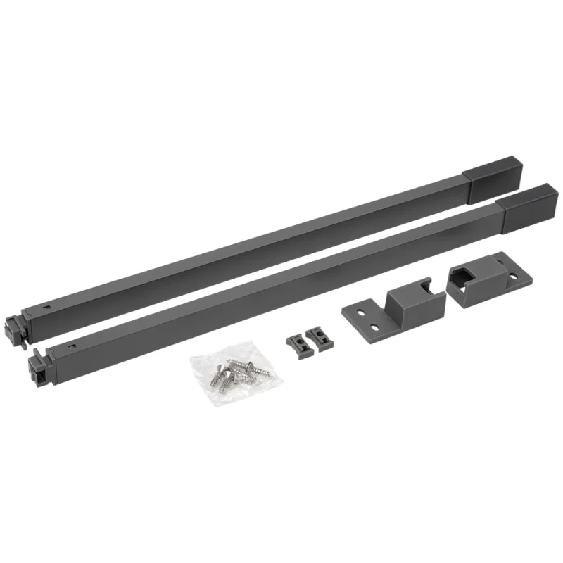 Комплект прямоугольных рейлингов Lemax PROF для Lembox-S, 400 мм, серый Lembox-R-400-GR-S