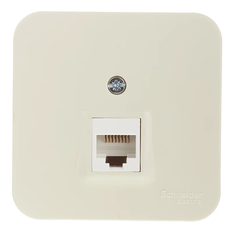 Розетка компьютерная Systeme Electric Blanca накладная бежевая RJ45 (BLNIA045007)