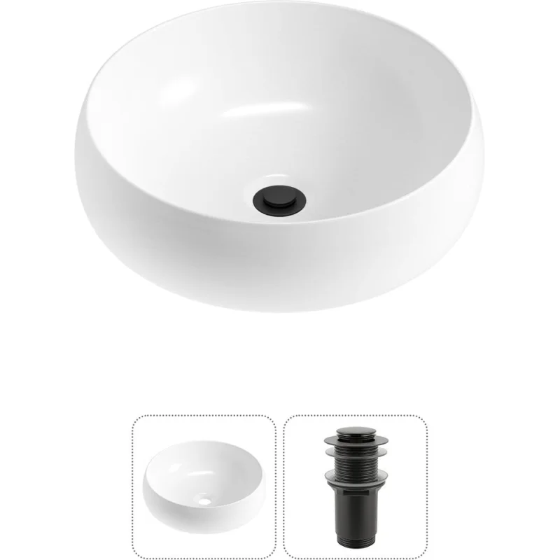 Комплект Wellsee 2 в 1 Lavinia Boho Bathroom Sink накладная раковина 36x36 см 20215032R