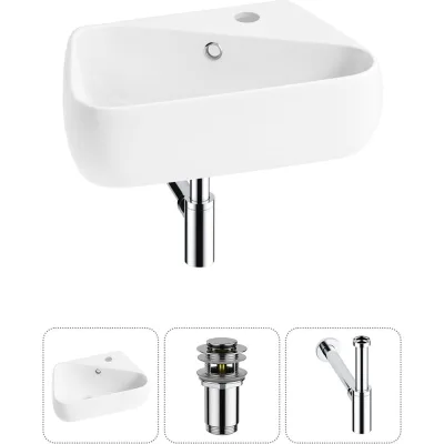 Комплект Wellsee 3 в 1 Lavinia Boho Bathroom Sink накладная/подвесная раковина 44x27 см 20216613R