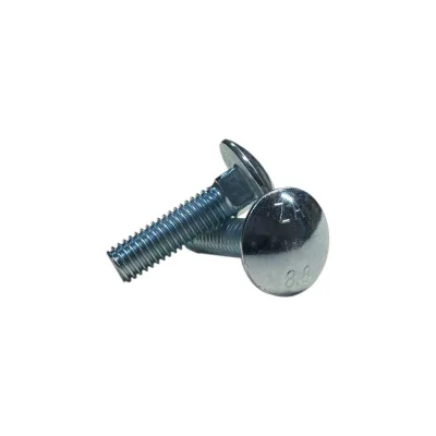 Болт ZAMETAL М8x50 DIN 603, ISO 8677, цинк, кл.пр. 8.8, 5 кг ZA103276