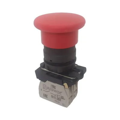 Выключатель Briswik КМЕ 5101м красный, IP40, УХЛ3, 10А, 0но+1нз aB-HB-0Ai-0212