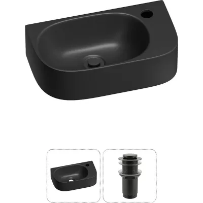 Комплект Wellsee 2 в 1 Lavinia Boho Bathroom Sink накладная/подвесная раковина 40x22 см 20216318R