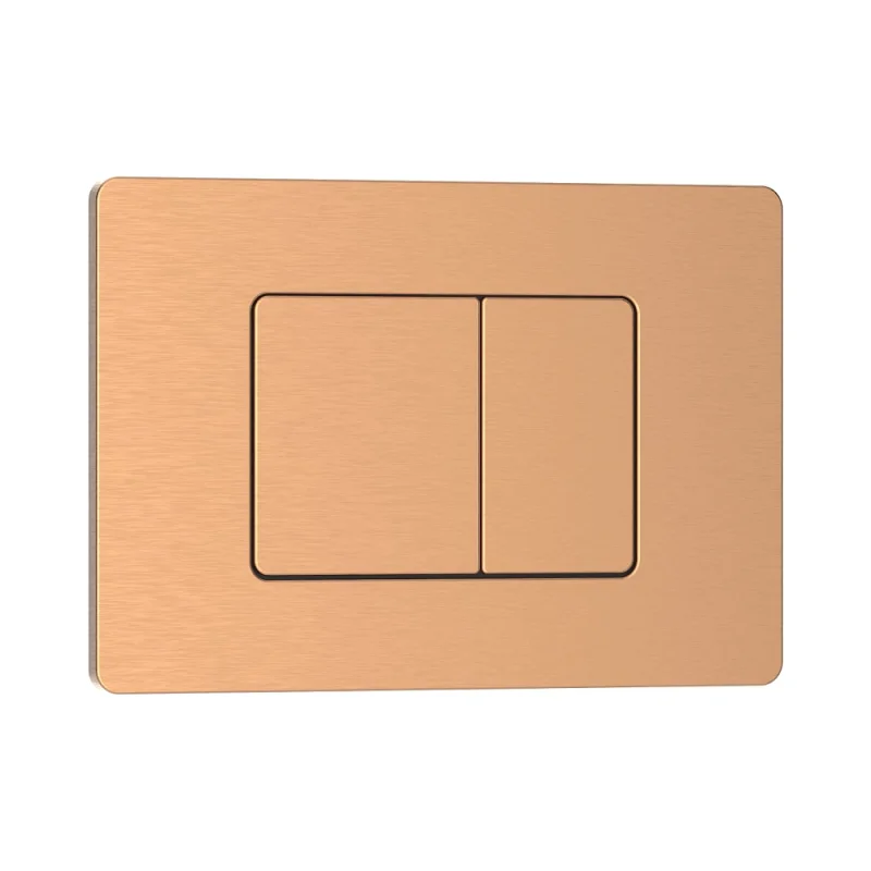 Клавиша смыва IBERICA BLANCA INOX-C 246x165 мм, розовое золото, матовый, нержавеющая сталь IB.B011.007.002