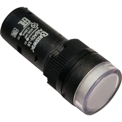 Индикатор светодиодный Briswik АД(AD)-16 белый 24В AC/DC IP65 16AC/DC24V-w.BR