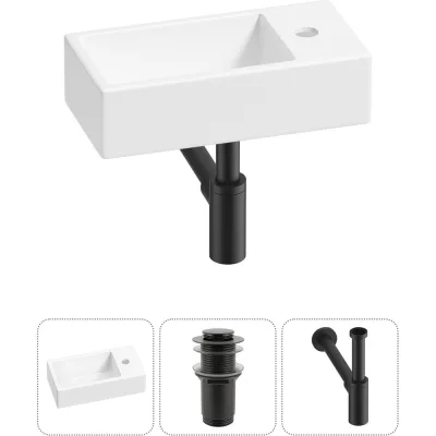 Комплект Wellsee 3 в 1 Lavinia Boho Bathroom Sink накладная/подвесная раковина 40x20 см 20215970R