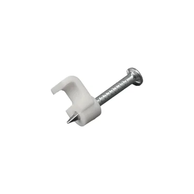 Плоский крепеж кабеля REXANT 4x2 мм, белый 50 шт 07-4204