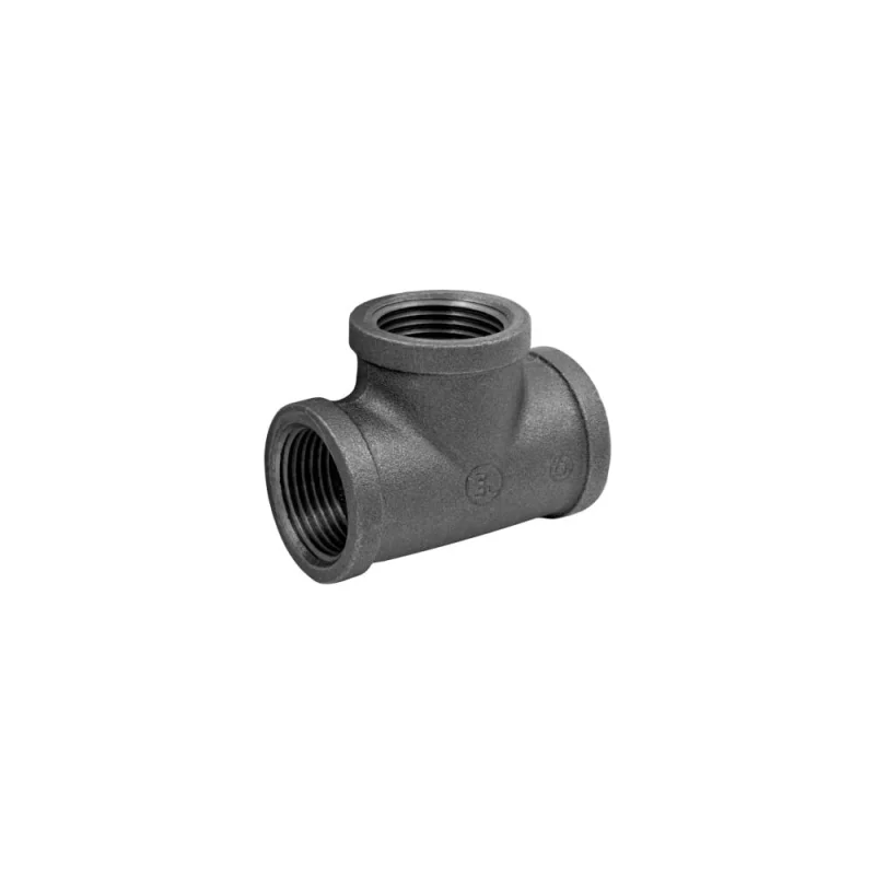 Тройник AV Engineering 1 1/4", чугун черный AVEC421000114