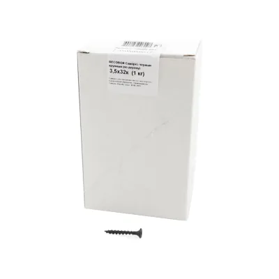 Саморез крепежная техника черный 3,5х32к 1 кг 530206 ВЕС