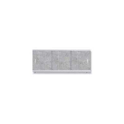 Экран пластиковый под ванну Alavann Elegant 150 см, каспий коричневый, раздвижной на алюминиевом профиле, 3 дверцы ALV0928009
