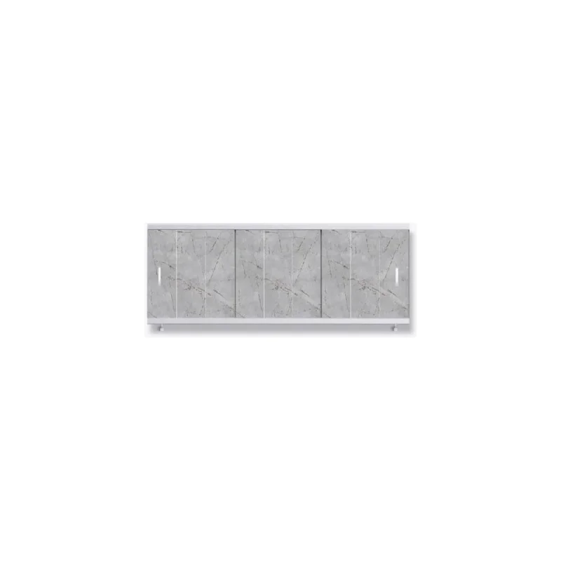 Экран пластиковый под ванну Alavann Elegant 150 см, каспий коричневый, раздвижной на алюминиевом профиле, 3 дверцы ALV0928009