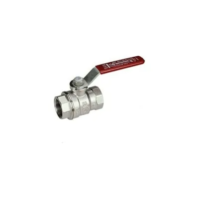 Шаровой кран Giacomini 2, ВВ, ручка-рычаг красный, хромированный R850 R850X028