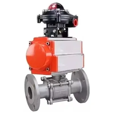 Шаровой кран DN.ru КШФПТ-ISO.304.180 Ду40 Ру40 с пневмоприводом, БКВ D160-28460