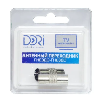 Антенный переходник DORI гнездо-гнездо металл 2328-1