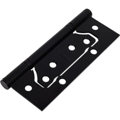 Петля без врезки, 125x75x2.5 мм, черный Vantage B2-BL