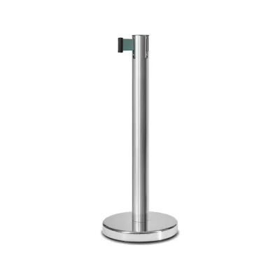 Стойка ограждения RUSBARRIER c лентой 2 м, материал AISI304 PSLN-226322 green