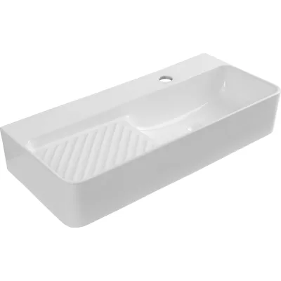 Раковина керамическая подвесная Aquanet COMFORT-4 700x305x130 с отв.под смеситель, белый (326054) 00326054