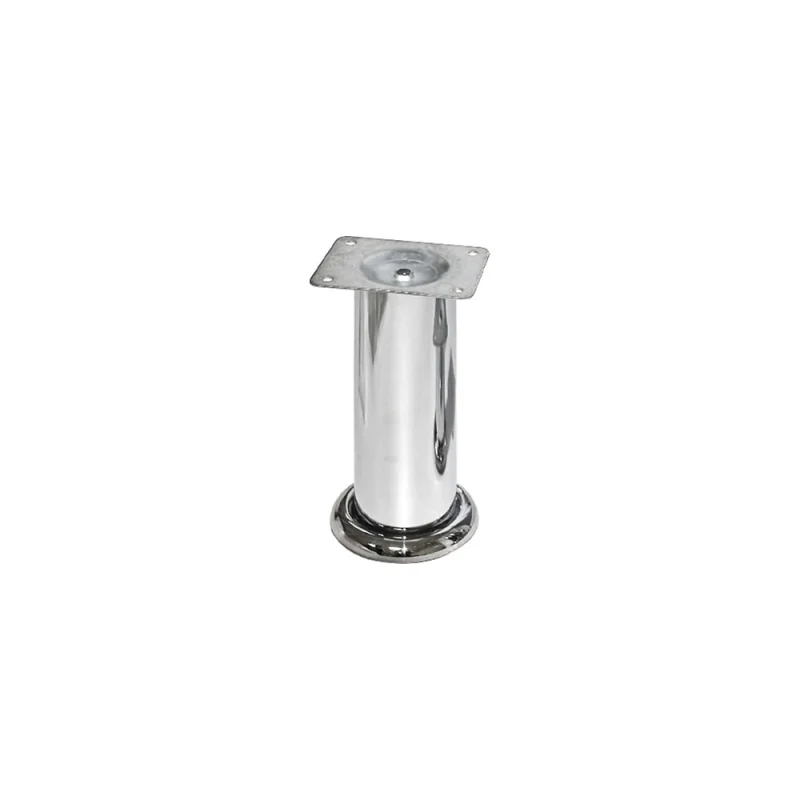 Ножка Tech-Krep D50х50мм, круглая, нерегул, хром (4шт) - пакет /Zitar 154508