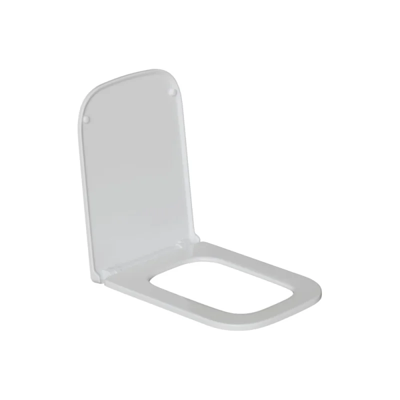 Сиденье для унитаза WAVE SQUARE дюропласт, микролифт, белый глянец 553138