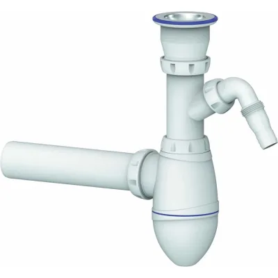 Сифон Unicorn А310V 1 1/2х40  с носиком, с трубой 40х40 533254
